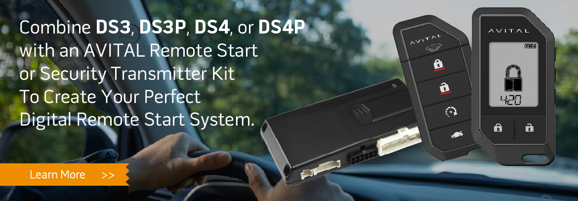 The AVITAL 5305L Remote Start and Security system gives you the performance you expect.